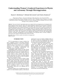 Understanding Women’s Gendered Experiences in Physics and Astronomy Through Microaggressions