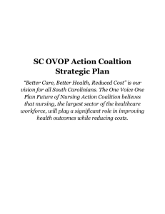 SC OVOP Action Coaltion Strategic Plan