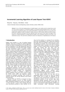 Incremental Learning Algorithm of Least Square Twin KSVC