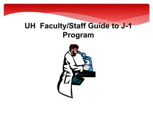UH  Faculty/Staff Guide to J-1
