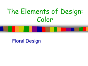 The Elements of Design: Color Floral Design