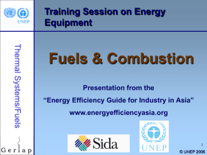 Fuels &amp; Combustion Training Session on Energy Equipment Presentation from the