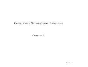 Constraint Satisfaction Problems Chapter 5 1