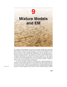 9 Mixture Models and EM