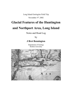 Glacial Features of the Huntington and Northport Area, Long Island by