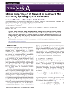 Strong suppression of forward or backward Mie Y W