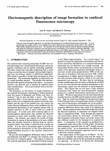 Electromagnetic  description  of image formation  in ... fluorescence  microscopy