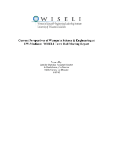 Current Perspectives of Women in Science &amp; Engineering at