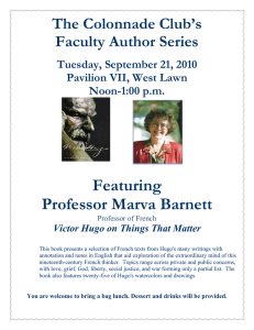 Featuring Professor Marva Barnett The Colonnade Club’s Faculty Author Series