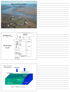 Fluvial Processes Hydrologic Streams and Rivers Atmosphere