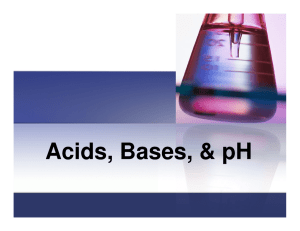 Acids, Bases, &amp; pH