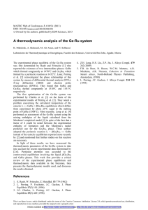 A thermodynamic analysis of the Ge-Ru system  