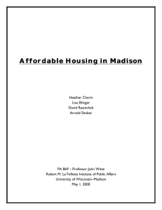 Affordable Housing in Madison