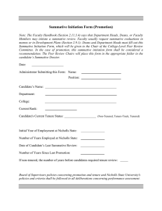 Summative Initiation Form (Promotion)