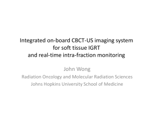 Integrated on-board CBCT-US imaging system for soft tissue IGRT