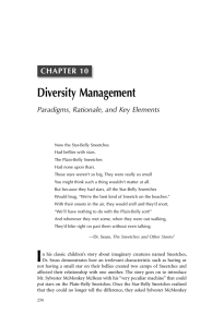 Diversity Management CHAPTER 10 Paradigms, Rationale, and Key Elements