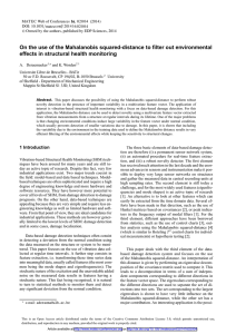On the use of the Mahalanobis squared-distance to filter out... effects in structural health monitoring