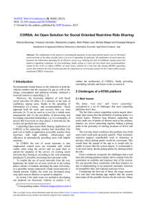 CORSA: An Open Solution for Social Oriented Real-time Ride Sharing