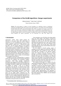 Comparison of the SLAM algorithms: Hangar experiments