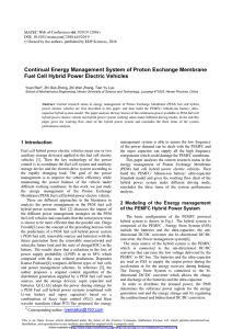 Continual Energy Management System of Proton Exchange Membrane