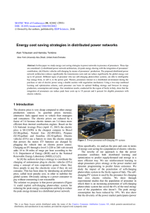 Energy cost saving strategies in distributed power networks  / DOI: 10.1051