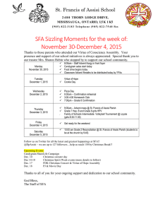 SFA Sizzling Moments for the week of: November 30-December 4, 2015