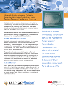 Materials Engineering and Adhesive Expertise Help Microfluidic Diagnostic