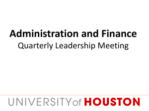 Administration and Finance Quarterly Leadership Meeting  1