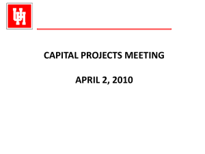 CAPITAL PROJECTS MEETING APRIL 2, 2010