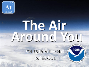 The Air Around You At CH 15 Prentice Hall