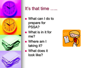 It’s that time ….. What can I do to prepare for PSSA?