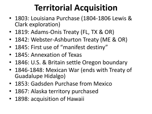 Territorial Acquisition
