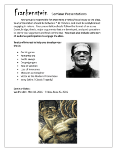 Frankenstein Seminar Presentations
