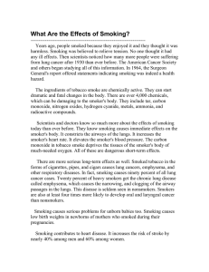 What Are the Effects of Smoking?