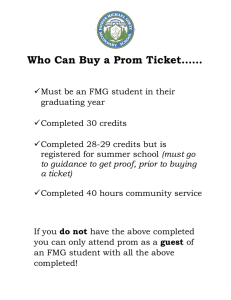 Who Can Buy a Prom Ticket……