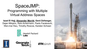 SpaceJMP: Programming with Multiple Virtual Address Spaces