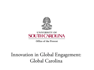 Innovation in Global Engagement: Global Carolina
