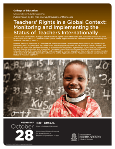 Teachers’ Rights in a Global Context: Monitoring and Implementing the