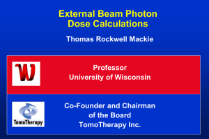 External Beam Photon Dose Calculations