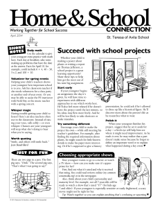 Home&amp;School Succeed with school projects CONNECTION