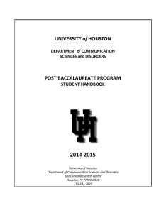 2014-2015 of POST BACCALAUREATE PROGRAM