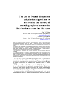 The use of fractal dimension calculation algorithm to determine the nature of