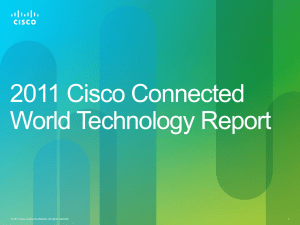 2011 Cisco Connected World Technology Report 1