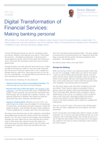 Digital Transformation of Financial Services: Making banking personal