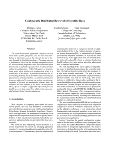 Configurable Distributed Retrieval of Scientific Data