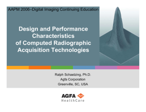 Design and Performance Characteristics of Computed Radiographic Acquisition Technologies
