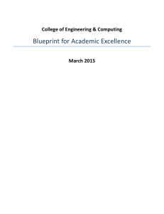 Blueprint for Academic Excellence College of Engineering &amp; Computing March 2015
