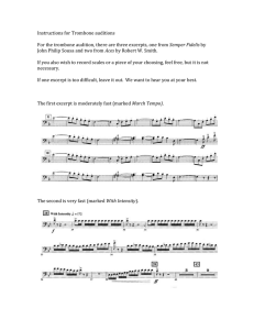 Instructions for Trombone auditions  Semper Fidelis Aces