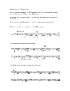 Instructions for Tuba auditions  Aces Semper Fidelis