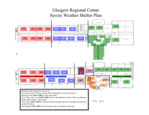 Glasgow Regional Center Severe Weather Shelter Plan